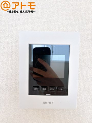 【防犯設備】 | 葵区田町2丁目　新築戸建　A号棟 | TVモニター付きインターホンは訪問者を確認することができて、防犯性に優れています♪