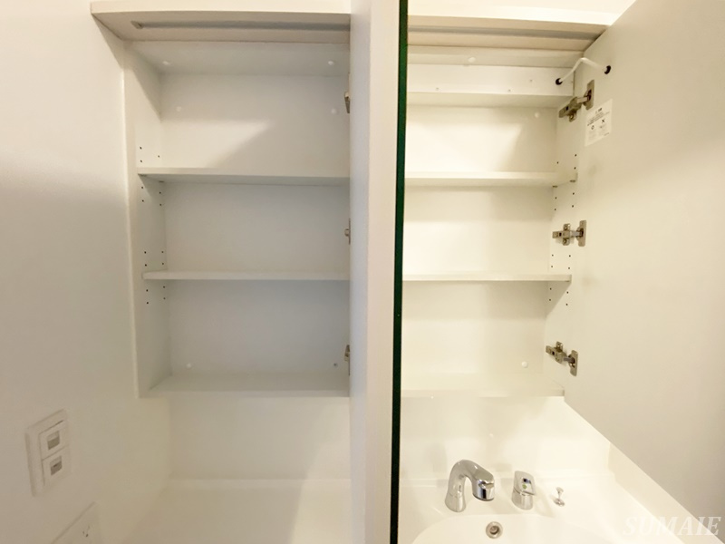 アナシエ鹿浜の収納|鏡裏収納です☆