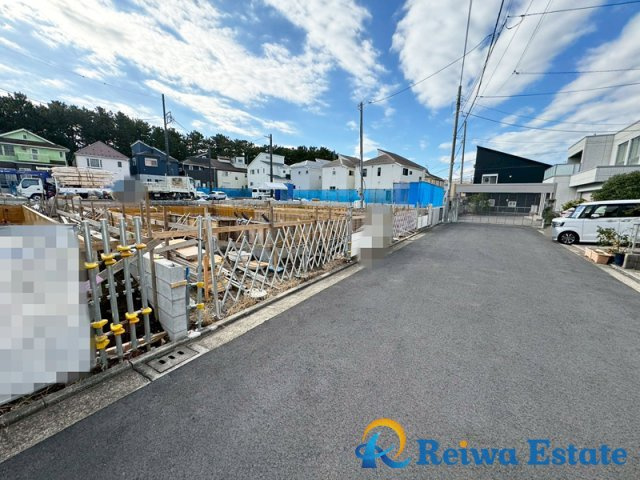 新築戸建　茅ヶ崎市柳島海岸の前面道路含む現地写真