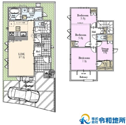 新築戸建　茅ヶ崎市柳島海岸の間取り