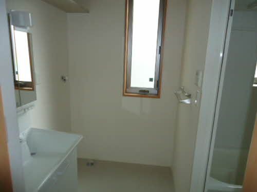 泉大津市曽根町３丁目のハイツの洗面所|ゆったりとスペースのある洗面所