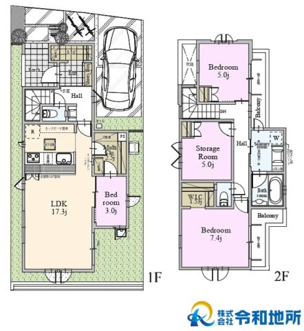新築戸建　茅ヶ崎市柳島海岸の間取り