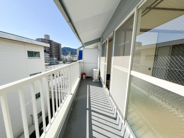 リバプール桟四のバルコニー