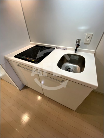 クラウンハイム北心斎橋フラワーコートのキッチン|クラウンハイム北心斎橋フラワーコート　IHキッチン