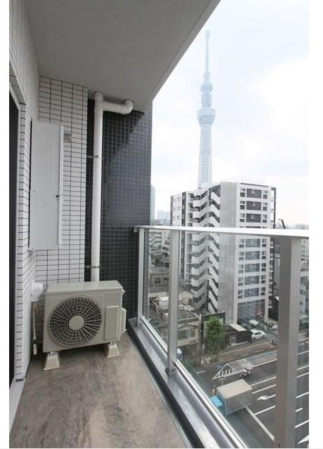 レアライズ押上Ⅱのバルコニー