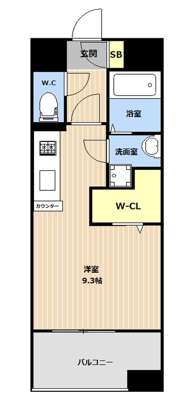 LIBTH吉塚Ⅱの間取り