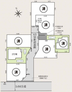 【区画図】 | 【仲介手数料無料！！】府中市多磨町2丁目　新築戸建て（全7棟）2号棟　5990万円