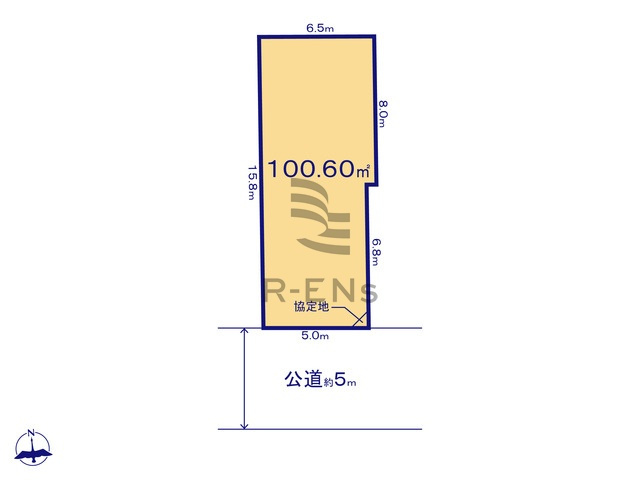 【土地図】 | 練馬区高松６丁目　売地　３区画 | 建築条件無し売地でお好きなハウスメーカーで建築可能です