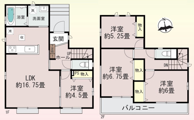 【区画図】 | 綾瀬市小園 新築戸建 全1棟