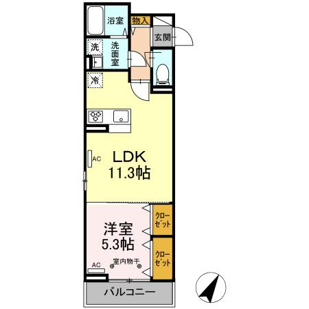 【間取り】 | Dフルト並木町