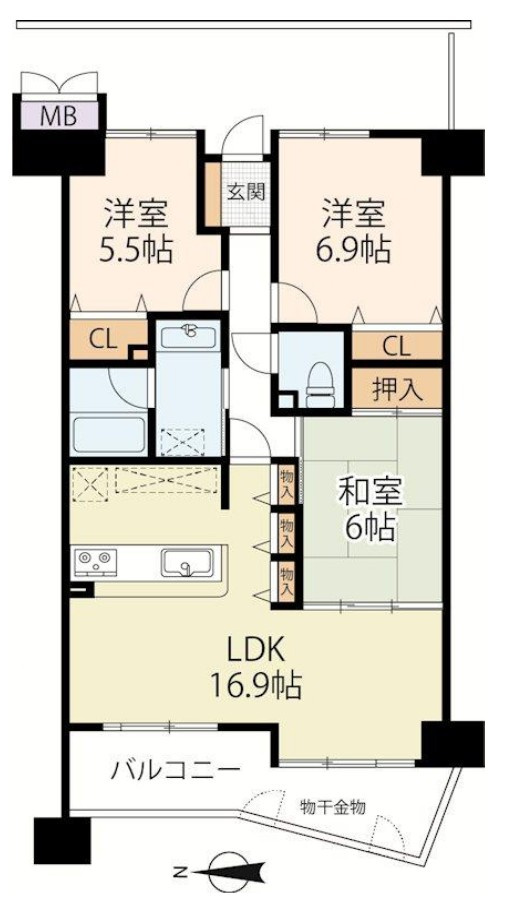 ヴィア・プレッソ　2Fの間取り