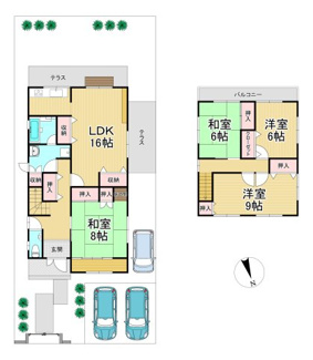 【間取り】 | 野洲市市三宅　中古戸建