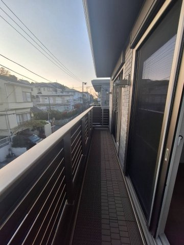 横濱ヒルズⅡのバルコニー