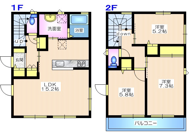 横濱ヒルズⅡの間取り