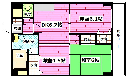 グランステイツ海田の間取り