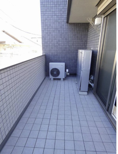 ソレイユ大原のバルコニー