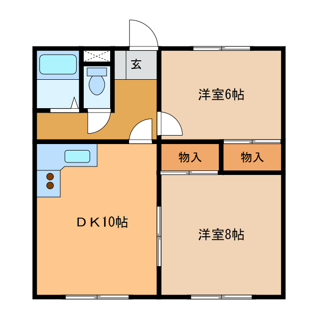 メゾン柏林台の間取り