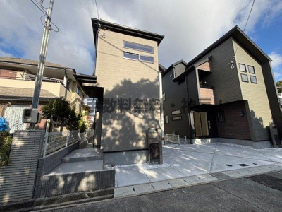 【前面道路含む現地写真】 | 神戸市西区竹の台1丁目　新築戸建1号棟　仲介手数料無料！ | 前面道路含む現地写真です
