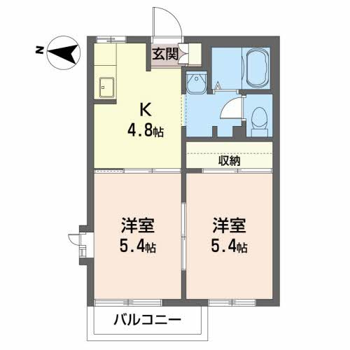 ハイライフシティ北天昌寺Aの間取り