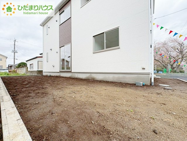 ひたちなか市平磯遠原町第2　新築戸建　2号棟の庭|お庭が広く、家庭菜園やガーデニングなども楽しめます♪