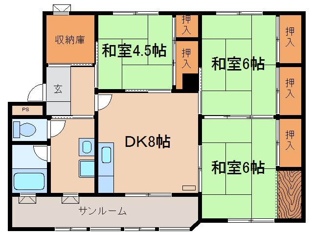 コーポラシーヌの間取り