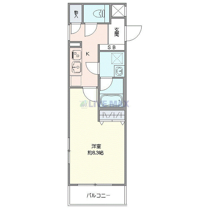 板橋区成増４丁目の賃貸マンションの間取り
