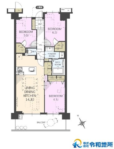 エンゼル茅ヶ崎リバーヴェールの間取り
