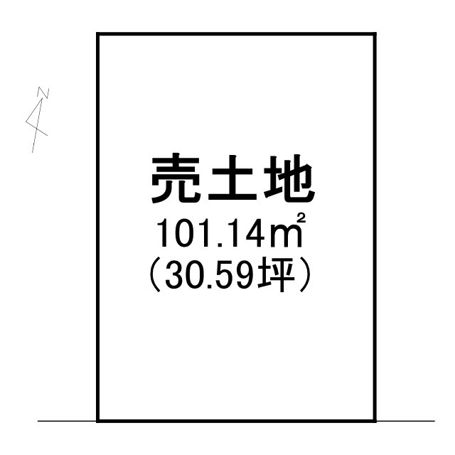 草津市東矢倉2丁目　建築条件無し売土地
