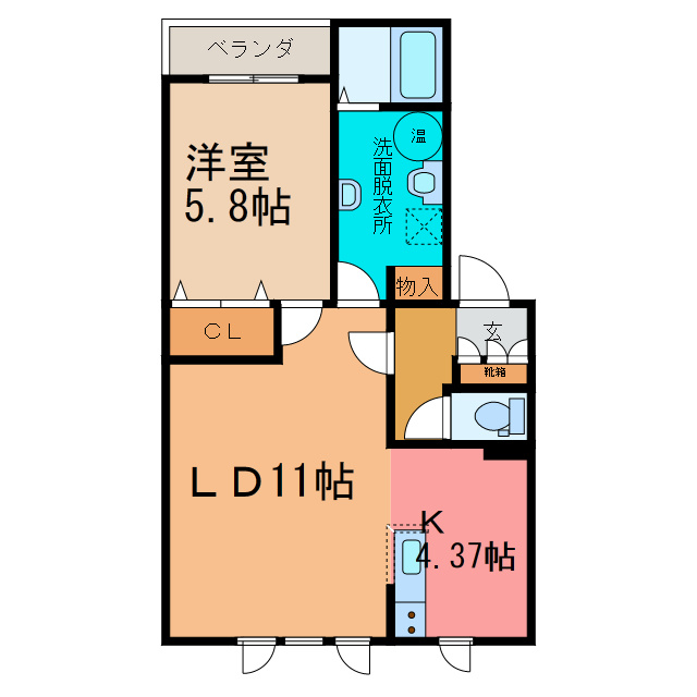 ハウスオブローズⅧの間取り