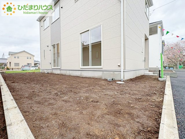 ひたちなか市平磯遠原町第2　新築戸建　3号棟の庭|お庭付物件になります！お庭遊びや、プールなどお子様も大喜び(^^)