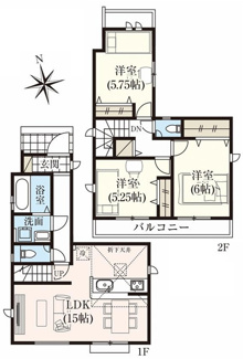 【間取り】 | 【仲介手数料無料！！】稲城市押立　新築戸建て（全13棟）11号棟　5580万円 | 11号棟