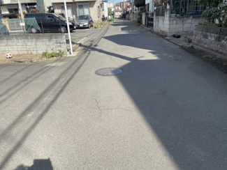 【前面道路含む現地写真】 | 弊社売主及び販売代理物件　立川市砂川町7丁目　建築条件付き売地　【全2区画】
