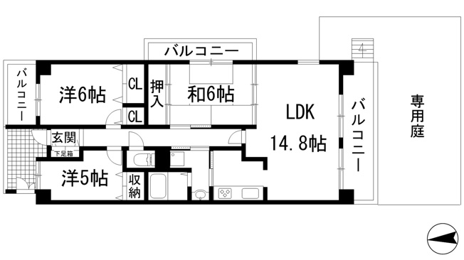 【間取り】 | サーパス宝塚