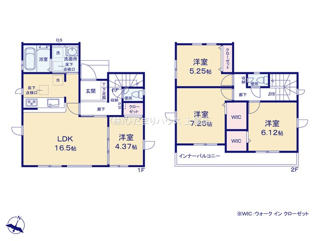 上尾市向山11期　新築戸建　グラファーレ02の間取り