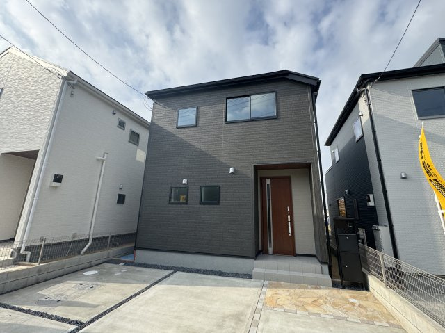 市川市奉免町新築戸建の外観|2号棟外観・完成済み内覧可能です！
