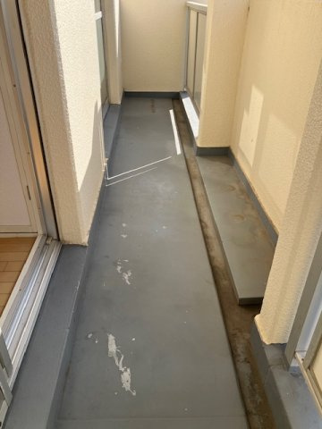 永代マンションのバルコニー