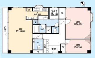 【間取り】 | 麻布広尾ナショナルコート