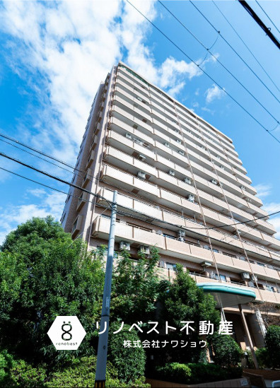 ライオンズマンション鶴橋の外観|2021年には外壁など大規模修繕もされていて大変キレイなマンションです！