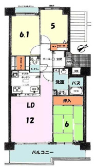 【間取り】 | ラヴェスト大津壱番館