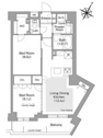 【間取り】 | 55.94㎡／2LDK