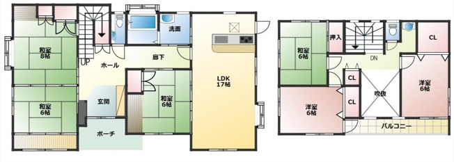 【間取り】 | 東区長嶺東5丁目 | ※現況が優先となります。