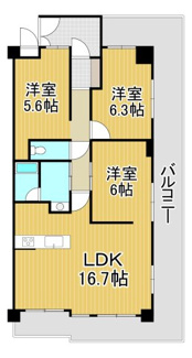 【間取り】 | ユニライフ川西多田　2階