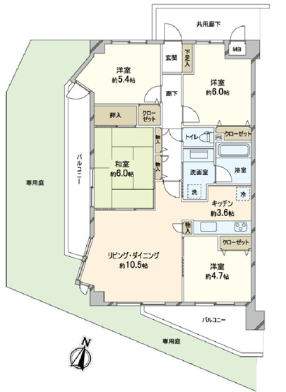 【間取り】 | ルピナス鶴川サウスステージ