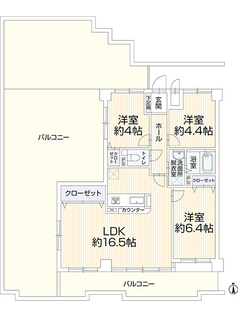 セザール第二細畑の間取り
