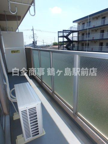 エンゼルパークサイド鶴ヶ島のバルコニー