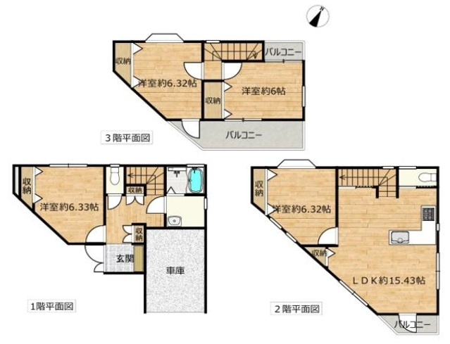 【間取り】 | 新座市北野３丁目 | 4LDK