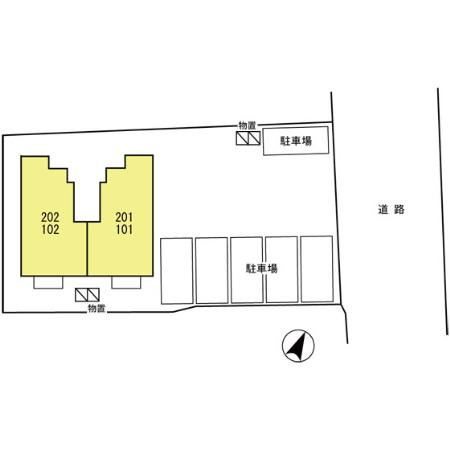 コーポ森の区画図