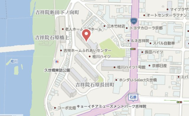 桂川ハイツ5号館　11階の地図