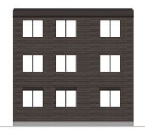 【外観】 | heim-HAPPYLAND | 外観パースです。礼金0円プラン有・インターネット無料♪独立洗面台付♪