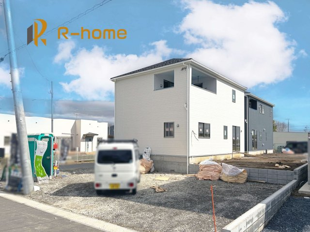 常総市新石下第10　新築戸建て　1号棟の外観|近隣の同仕様完成物件をご見学いただけます♪